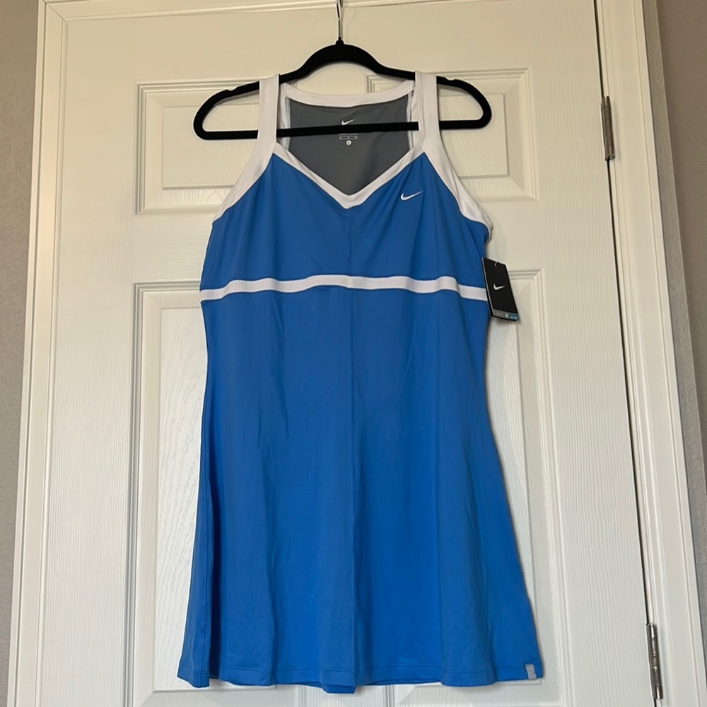 Nike Blue and White Athletic Dress